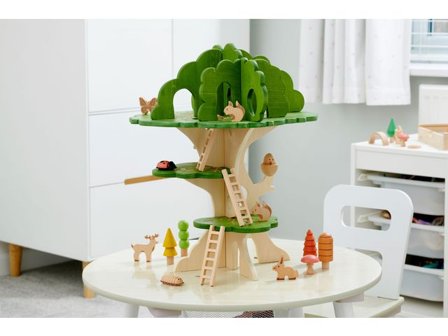 Trädkoja i trä 15 delar - Lyreco - Skola och förskola - Lekmaterial - Bygglek, konstruktion och mosaik