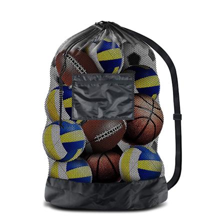 Ekstra stor ballnett Stor ballpose nett Ballpose Fotballnettpose for 10-15 baller Multifunksjons sportsnettpose med snor og skulderstropp