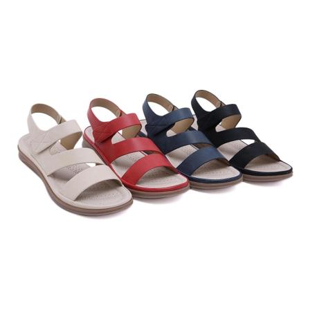 Kesäiset suuret vintage Wedge Pu -sandaalit Apricot EU 40