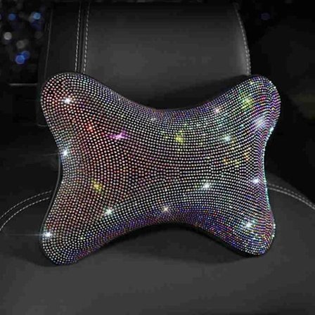 Dekorasjon Bil Nakkestøtte Trekk, 1 Stykke 3D Bling Rhinestone Glitte