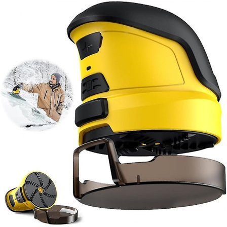 Elektrisk isskrape, USB trådløs automatisk isskrape med roterende skive, elektrisk avfrostingsverktøy for vinterbilens frontrute