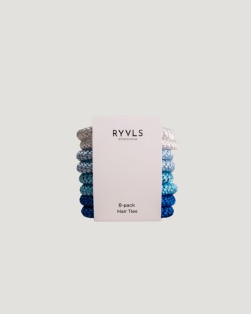 RYVLS 8-pack Hair Ties Blauw Accessoarer Meisjes - Kids Brand Store