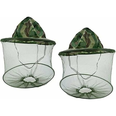 2 stk. Biavl Chapeaux, Biavl camouflage Biavler anti-myg