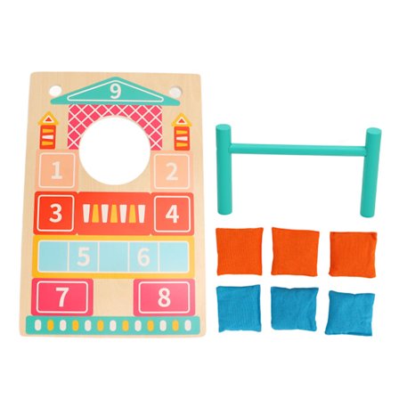 Massiivipuinen Cornhole-setti sisä- ja ulkokäyttöön, Corn Hole Toss -pussit, interaktiiviset pelit, lelut