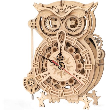 Ugleklokke 3D Tremodellsett for Voksne Trepuslespill for Voksne