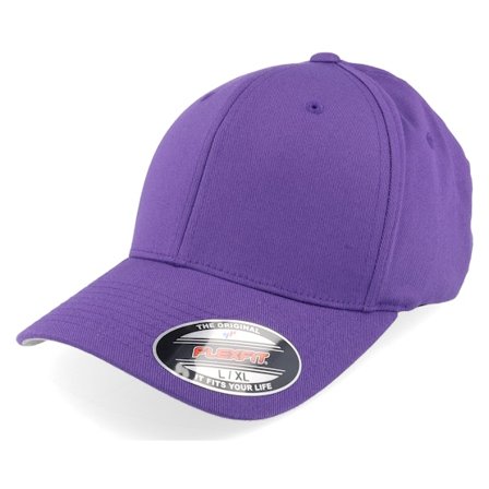 Flexfit - Purple flexfit Czapka Z Daszkiem - Purple Flexfit Wooly Combed @ Hatstore