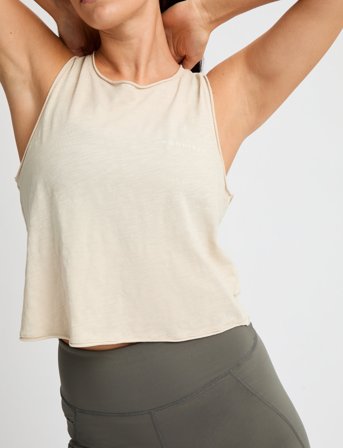 Röhnisch Slub Cropped Tank - Green - M