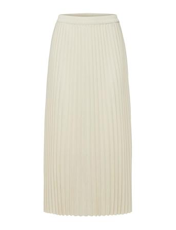 Slfalexis Mw Midi Skirt B Noos Polvipituinen Hame Cream Selected Femme