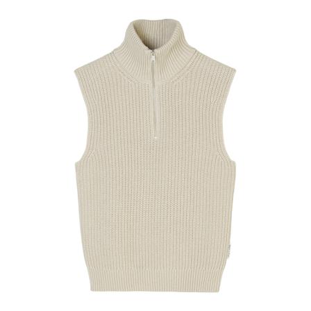 Marc O'Polo Sleeveless zip-neck jumper in a regular fit Brun, Herre Rullekraver