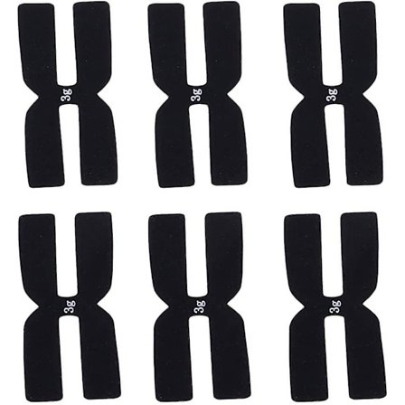 6 stk/sett Tennisracket Vekt- og Balanselister Racket Balanseringsteip H-formet 3g Silikon Balanselist