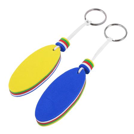 2 kpl/pakkaus Eva kelluva avaimenperä avaimenrengas turvallinen avaimenpidike veneilyyn, kalastukseen, purjehdukseen ja vesiurheiluun (soikea)