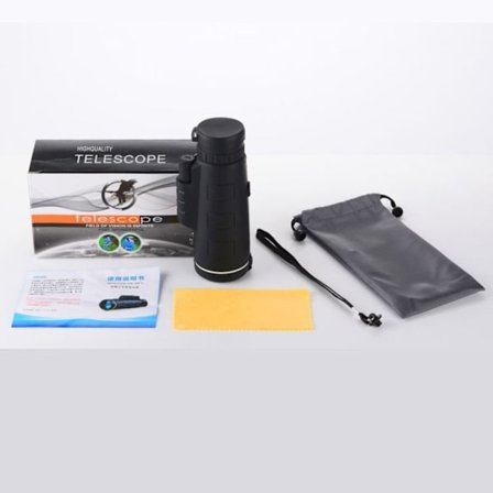 Monokulært teleskop Kikkert MED EN ESKE MED EN ESKE