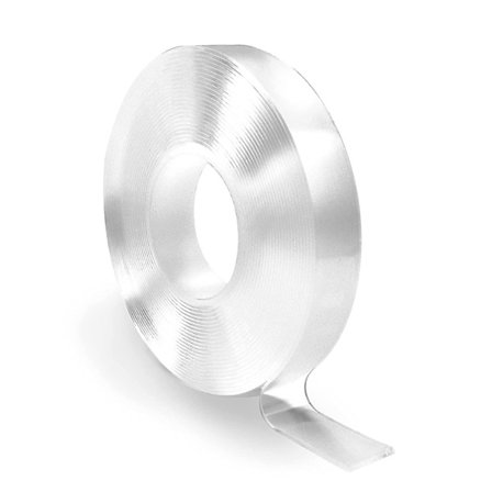 Double Sided Tape Heavy Duty (10ft), Multipurpose Removable Mounting Tape Adhesive Grip,washable Strong Sticky Wall Tape Strips Transparent Tape