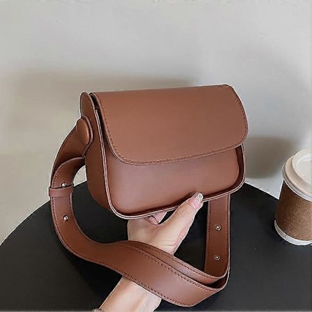 2022 Retro Casual Dame Tote Skulderveske Mote Tekstur Allsidig Crossbody Vesker PU Lær Spenne Håndvesker Luksus Designer