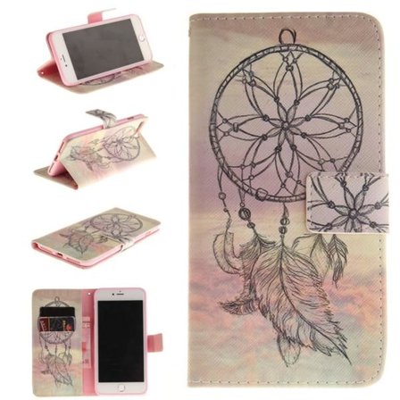 Plånboksfodral iPhone 8 Plus – Drömfångare / Dreamcatcher