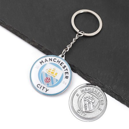 2-pack Färgglada metallnyckelringar för bilar, souvenirer och presenter till fotbollsfans