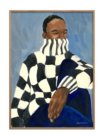 The Poster Club The Poster Club X Hanna Peterson - Check - Multi/patterned - 50X70CM