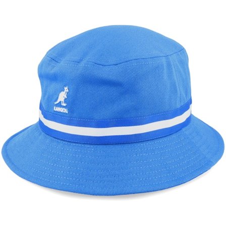 Kangol - Blu bucket Cappello - Stripe Lahinch Mykonos Blue Bucket @ Hatstore