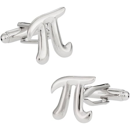 Pi 3.14 Matematik Manschettknappar med Presentförpackning