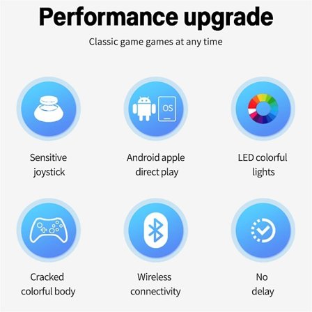 Ns21 Trådlös Spelkonsol+Mottagare för Switch///Android/Ios 6-axlig Gyro-Joystick Dubbelmotor Bluetooth