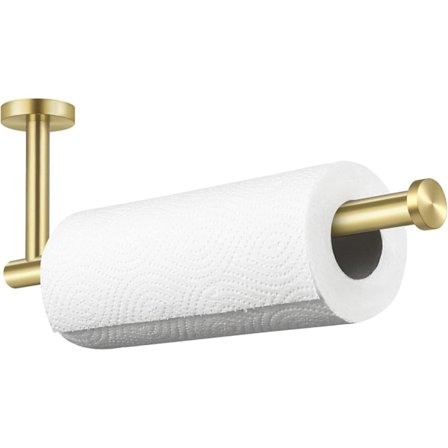 Heytea Køkken Papirhåndklædeholder Børstet Messing til 11-Tommer Lang Papirhåndklæde Rulle Væghængt Dispenser SUS 304 Rustfrit Stål, A2175S30-BZ