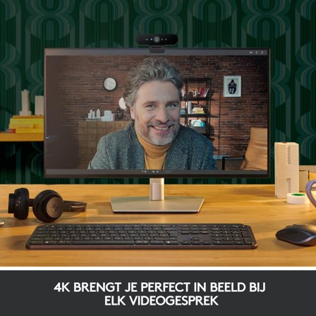 Logitech BRIO STREAM - 4K HDR webkamera med Windows Hello-støtte