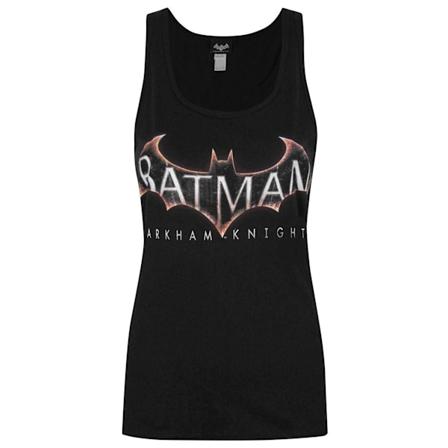 Batman Dam/Damer Arkham Knight Tank Top L Svart Black L