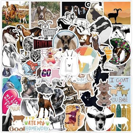 Dyresti๊กเกอร์ - 50 stk Tegneserie PVC Dekaler Søte Vinyl Dekorasjon DIY Morsomme Kreative Dekor For Tenåringer Festforsyninger For Voksne