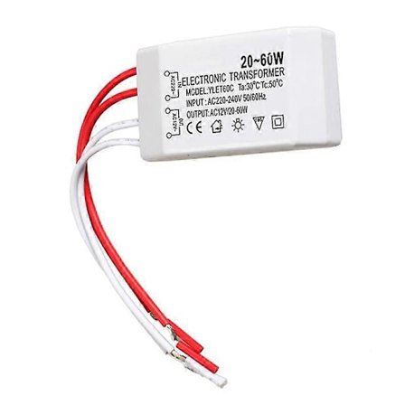 12V Halogen Lampe Elektronisk Transformer Adapter Enhed - 20-60W Spotlight