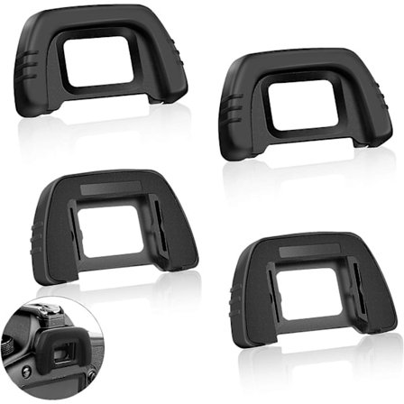 4-delt svart SLR-kamera søker øyemaske