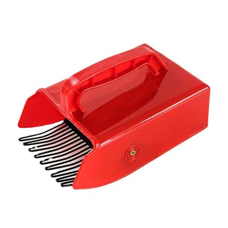 Muovimarjanpoimija ja ker ysharava pehme ll ergonomisesti muotoillulla kahvalla ja pinnoitetuilla metallipiikeill - marjojen poimintaan - Mukana 