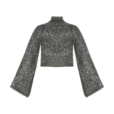 Gestuz, Round-neck Knitwear Grijs, Dames, Maat:L
