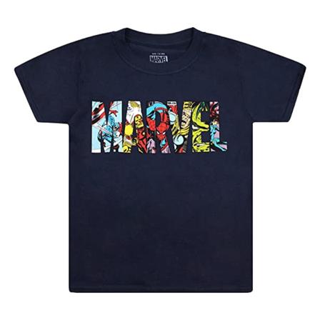 Marvel Boys Characters T-shirt 8-9 Years Navy