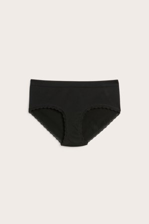 Kappahl | Sømløs hipstertruse Svart L | Svart