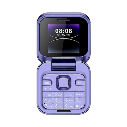 2024 Ny Mini Flip Mobiltelefon 2 SIM-kort Liten Skjerm Sammenleggbar Mobiltelefon Ulåst Flip Telefon 2G Flip Mobiltelefon For Seniorer