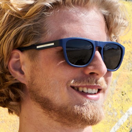 Ochelari de soare pliabili Winslow polarizați albaștri pentru bărbați - Ochelari de soare cu lentile polarizate