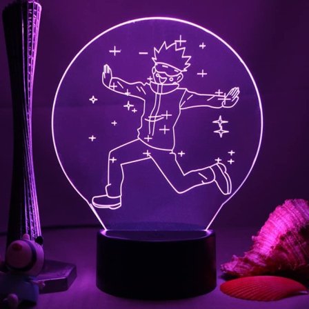 CLYARTPSAnime Jujutsu Kaisen LED-lampe Satoru Gojo til Kid Be