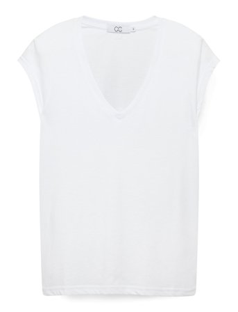 Coster Copenhagen Cc Heart Basic V-Neck T-Shirt - White - L