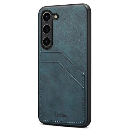 Samsung Galaxy S25+ -puhelimen suojakuori PU-nahkapäällysteinen PC + TPU-puhelimen takakuori kahdella korttipaikalla