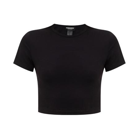 Dsquared2, Short-Sleeved top Zwart, Dames, Maat:M