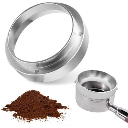 Universal Doseringstratt i Aluminium 51mm Magnetisk Kaffedoseringstratt Espresso Doseringstratt Rostfritt Stål Kaffemaskin Tillbehör kompatibel med 