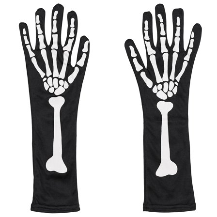 Selvlysende Skjelett Hansker
