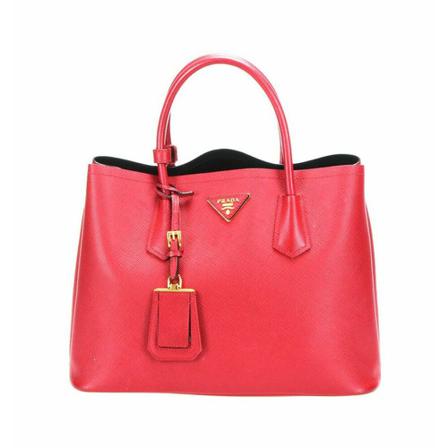 Prada Vintage Pre-owned HandTass , Rood , Dames , Maat: ONE Size Vintage Tassen
