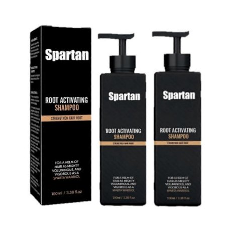 1-3x SPARTAN Root Activator Shampoo For Men - Sjampo for hårvekst for menn - Sjampo mot hårtap og tynt hår
