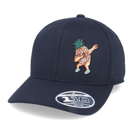 Iconic - Dabbing Pineapple Black 110 Adjustable Flexfit Black Cap - @ Hatstore