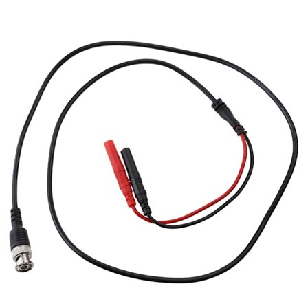 100CM Isolerad BNC Hane till 4mm Säkerhets Hane Banankontakt Lågförlust Koaxialkabel Testkabel Kontakter Passar för Oscilloskop