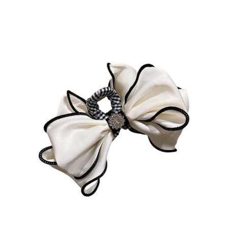 Sløyfe Hårklør Sløyfe-knute Hårklemmer HVIT