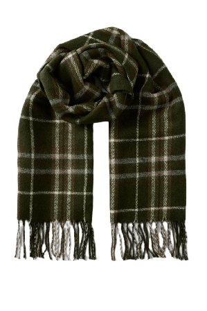 Å WOMAN Halsduk med fransar ELLEN Halsdukar & scarves Grön ONESIZE