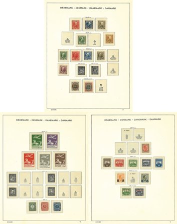 Danmark til 1971 - Samling i 1 frimärksalbum - Postfrisk