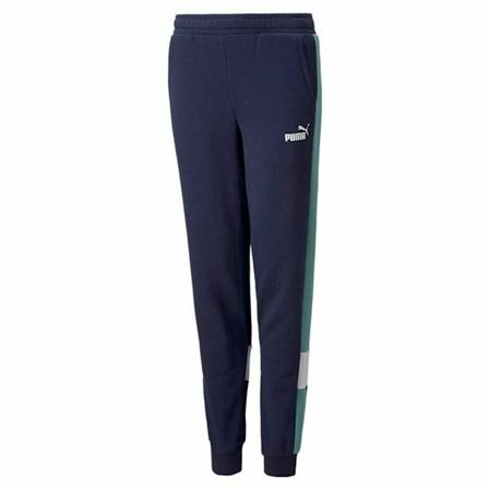 Nederdel träningsoverall för barn Puma Essential+ Colorblock B Mörkblå
